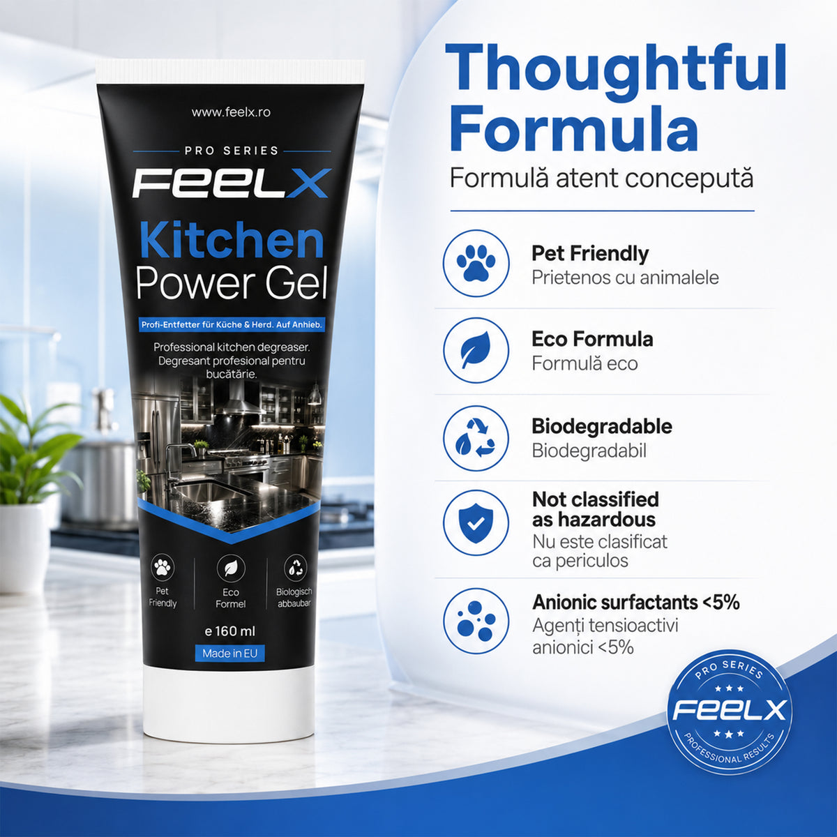 Gel FeelX Bucătărie – tub 150 ml