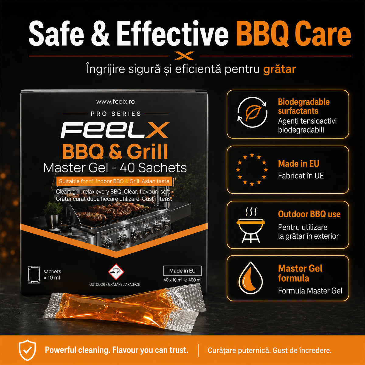FeelX Grătar & BBQ – cutie 40 plicuri