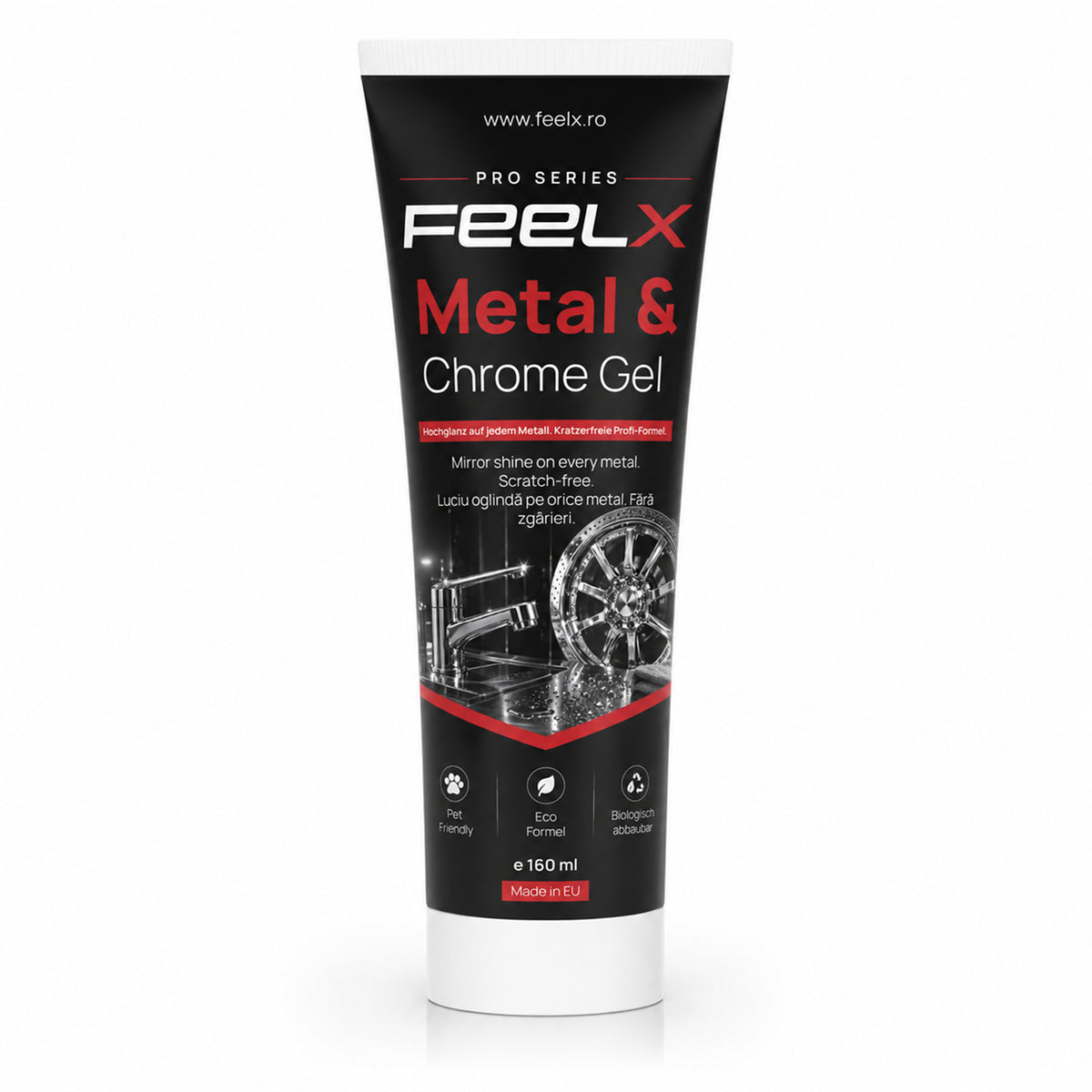 Gel FeelX Metal & Crom – tub 150 ml