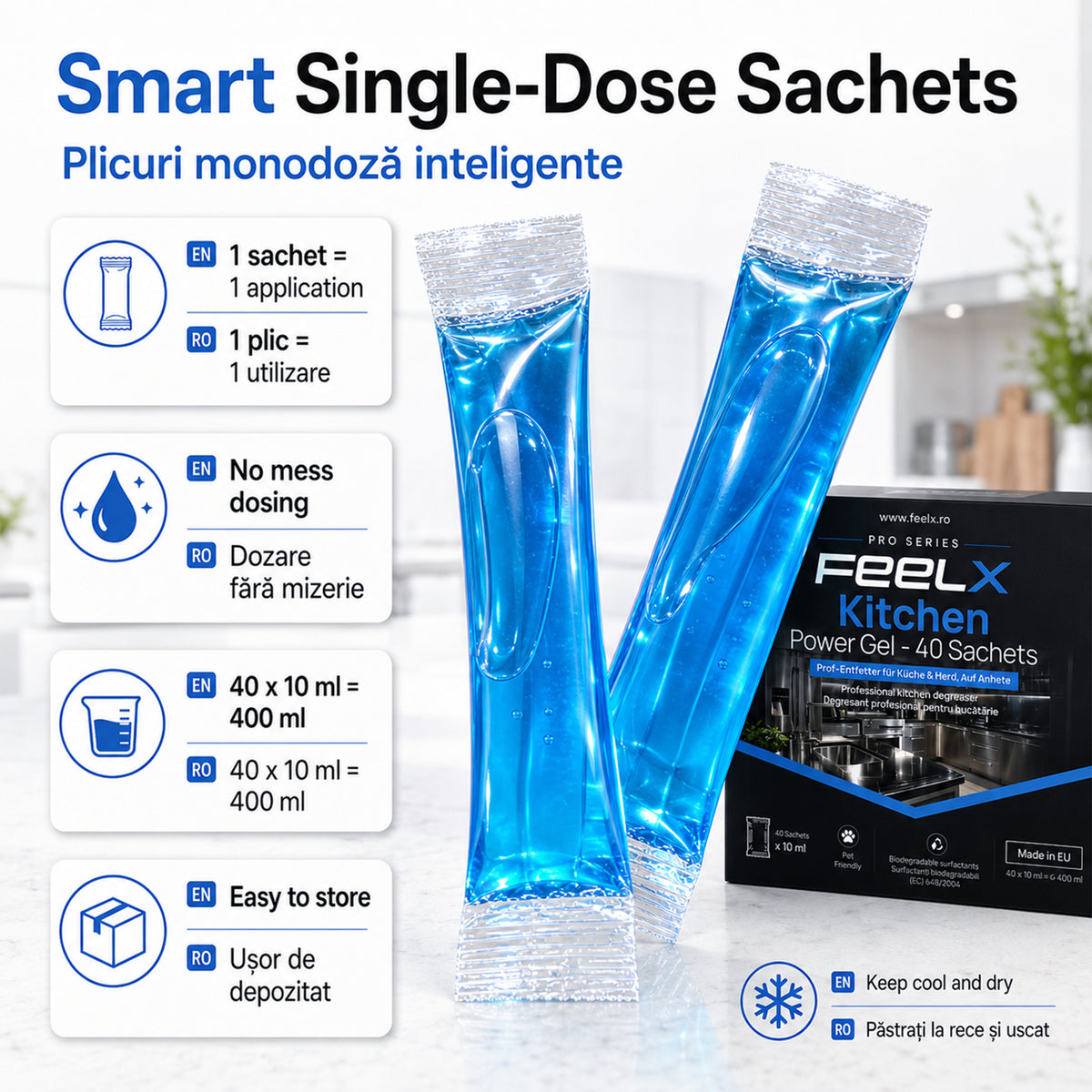 FeelX Bucătărie – cutie 40 plicuri