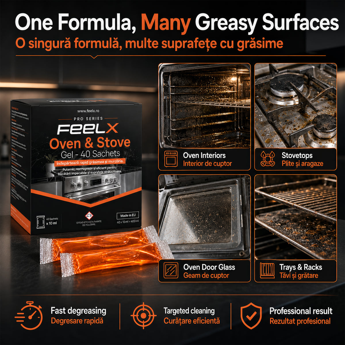 FeelX Cuptor & Aragaz – cutie 40 plicuri