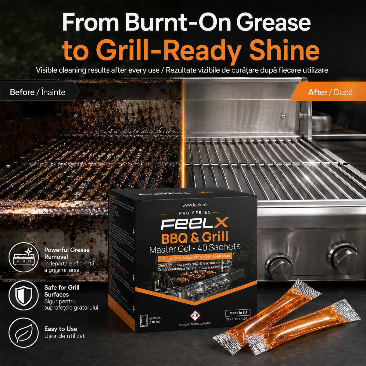 FeelX Grătar & BBQ – cutie 40 plicuri