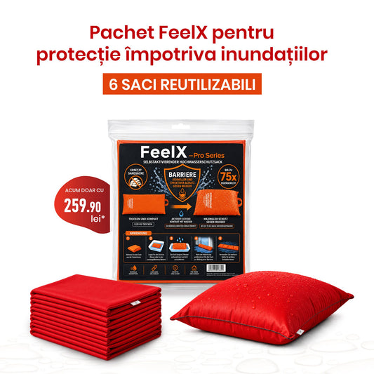 Pachet antiinundație FeelX – 6 saci reutilizabili